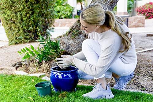 JOYECO JOYECO Cleaning Gloves Dishwashing Kitchen Gloves Reusable Rubber 3 Pairs White, Medium
