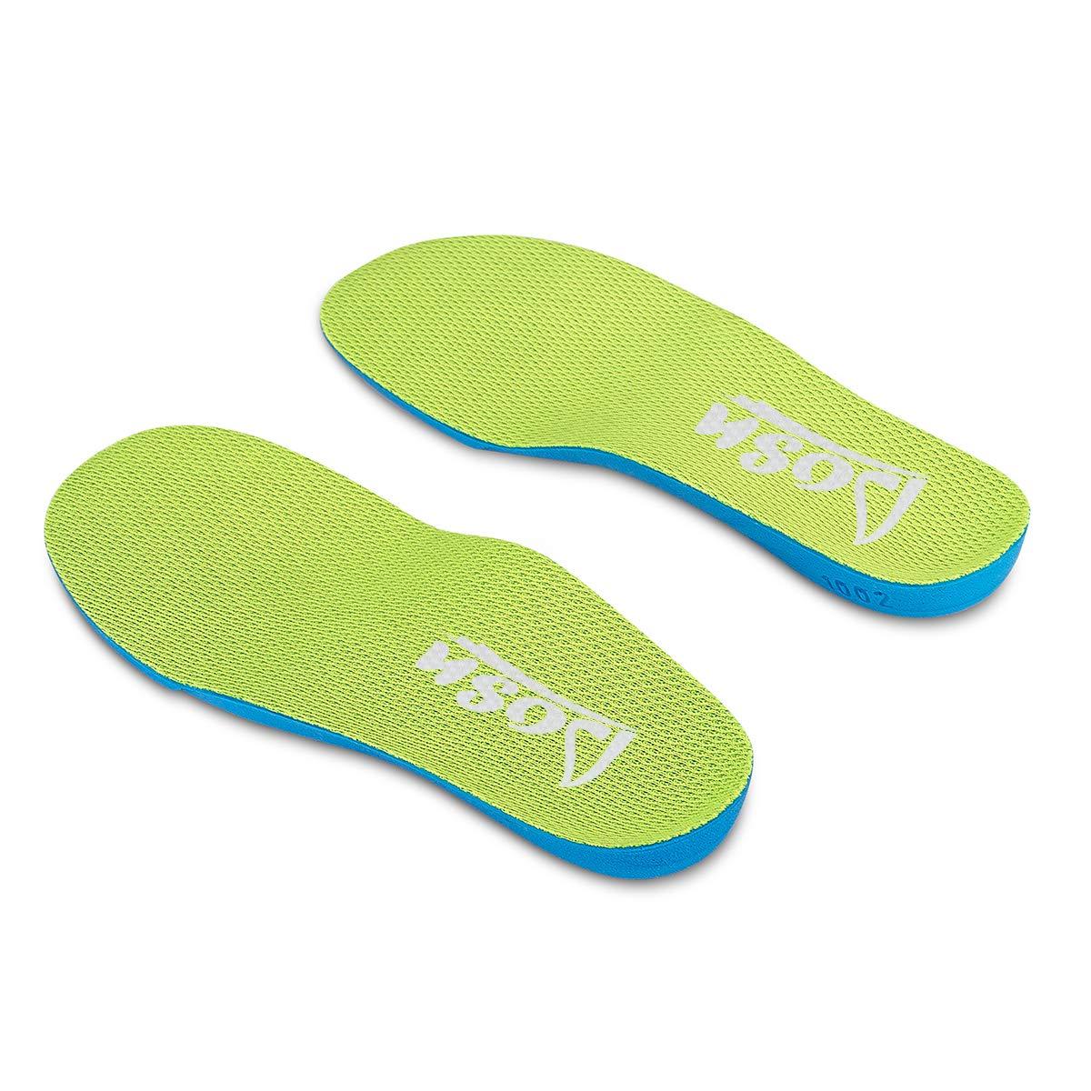 DLOSN Childrens Comfort Insoles Kids Inserts for Arch Support and Comfort (32-35 | Little Kids 2-3.5)