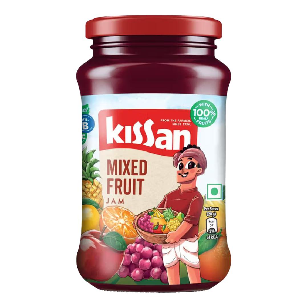 Kissan Mixed Fruit Kissan Mix Fruit Jam, 500g Jar