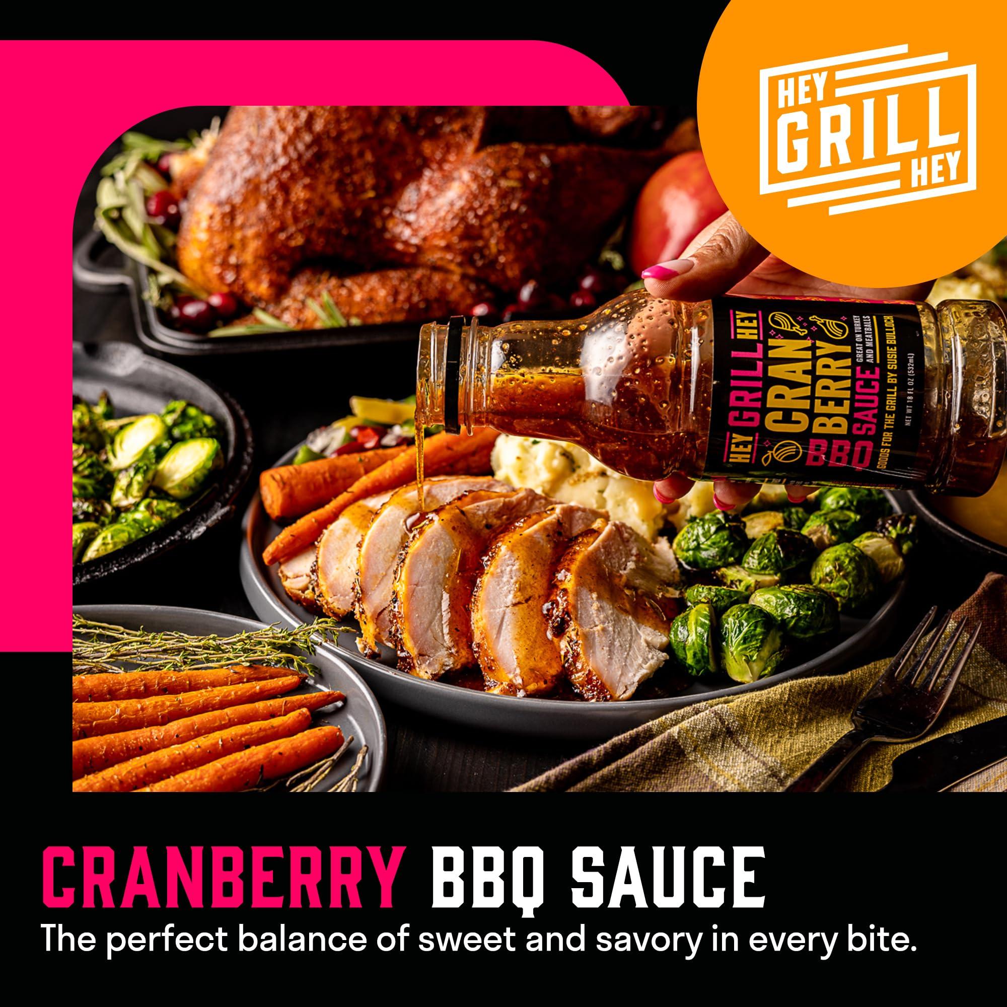Hey Grill Hey Hey Grill Hey | Smoked Turkey Brine & Seasoning Kit | Includes APPLE SPICE TURKEY BRINE, SMOKED TURKEY RUB, and CRANBERRY BBQ GLAZE