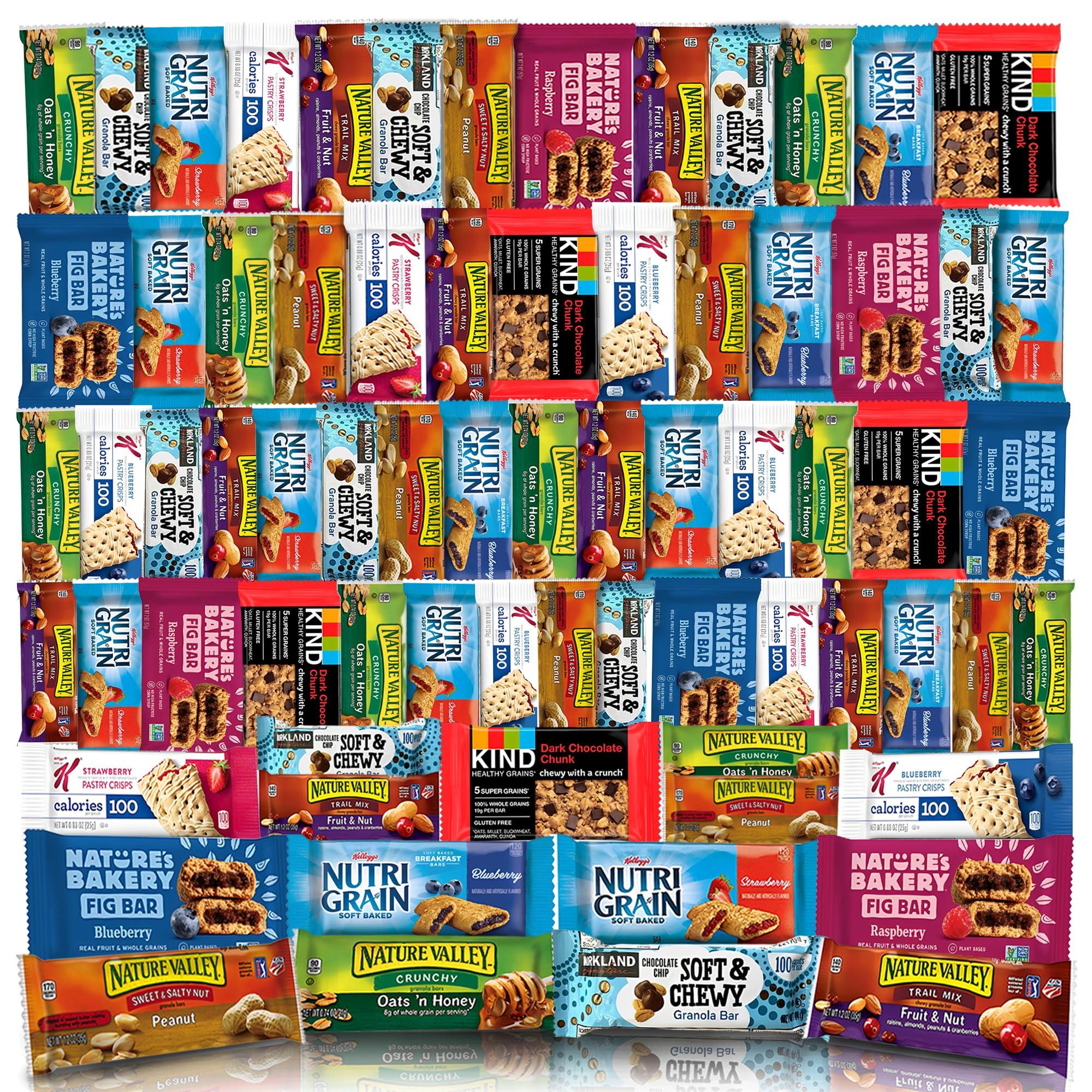 Veratify Veratify - Healthy Mixed Snack Box & Snacks Gift Variety Basket - Perfect for Men, Women, Adults, Office, School, College, Work - Variety Assortment Gift Basket - (Gift Care Package 66 Count)