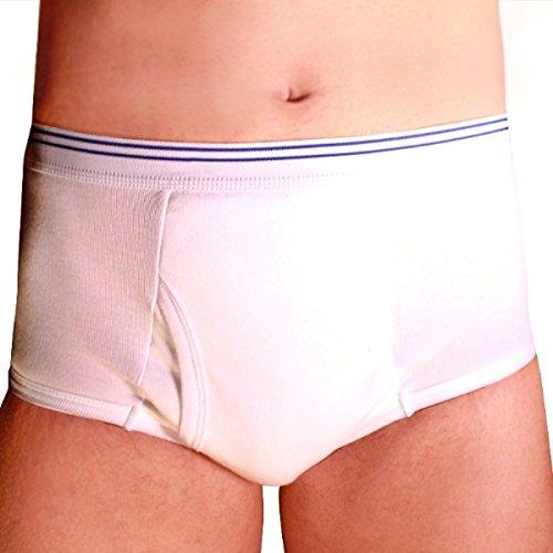 Petey's Petey's Washable Incontinence Underwear for Men (Moderate Protection) - Reusable Men's Briefs for Light to Moderate Leakage (2X-Large (45" to 48"))
