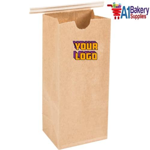 A1 Bakery Supplies Resealable Kraft Tin Tie Poly-lined Bags Coffee Bags Reclosable Tin Tie Bags without window - 3 Lb - 25 Pack