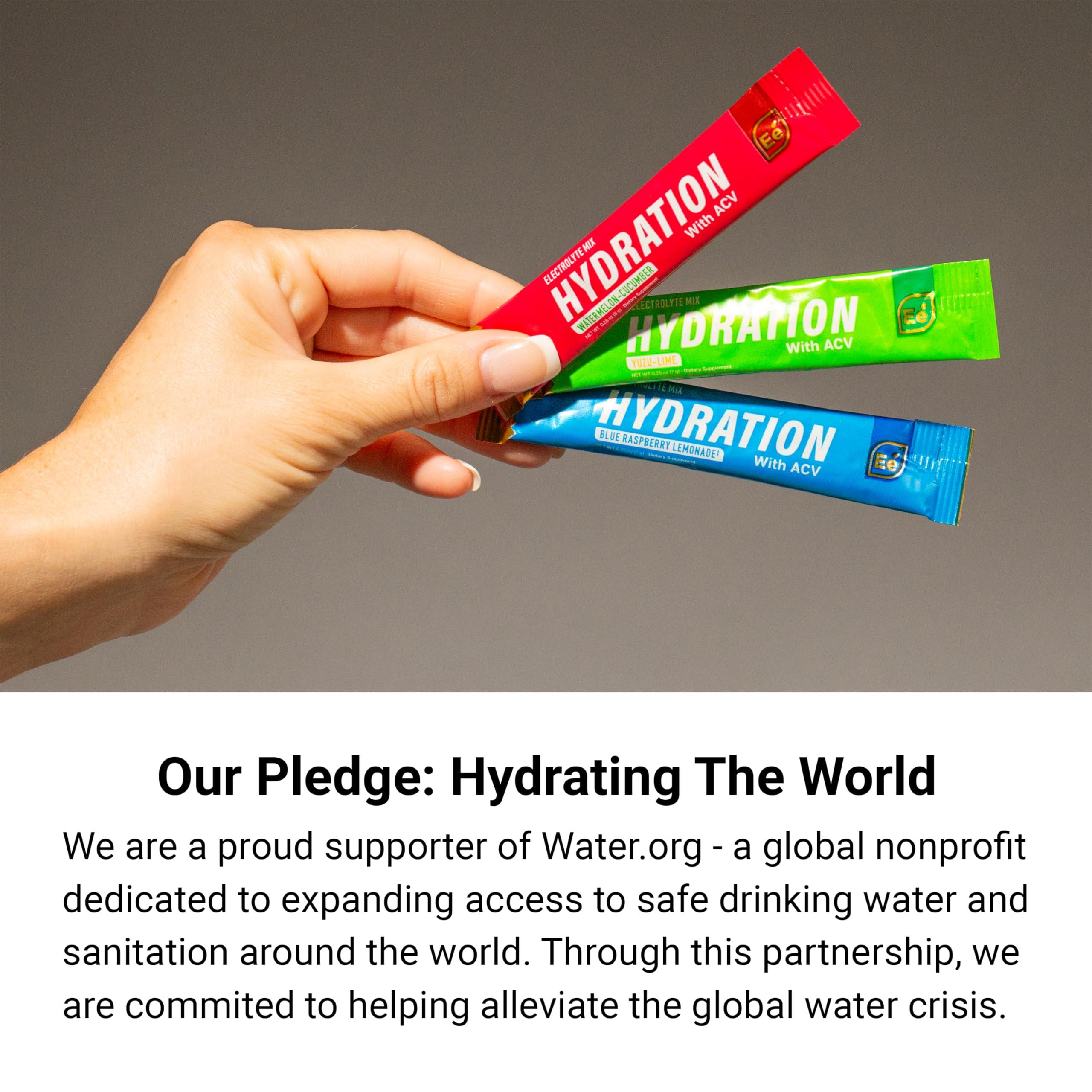 Essential Elements Essential Elements Hydration Packets - Watermelon Cucumber Pack - Sugar Free Electrolytes Powder Packets - 50 Stick Packs of Electrolytes Powder No Sugar - Hydration Drink - with ACV & Vitamin C