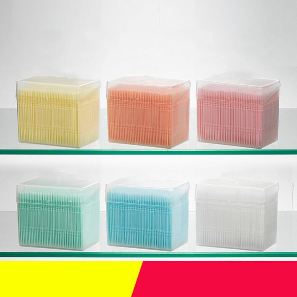 Healvian Healvian 1100pcs Brush Picks Brushless Toothpicks Dual Ended Tooth Pick Gumballs Toothpick Floss Tooth Floss Cleaning Gadgets for Teeth Toothpick Brush Toothbrush Boy Toothpicks White