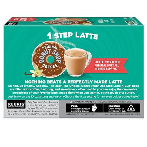The Original Donut Shop The Original Donut Shop Vanilla Latte, Single Serve Coffee K-Cup Pod, Flavored Coffee, 60 Count (6 Packs of 10)