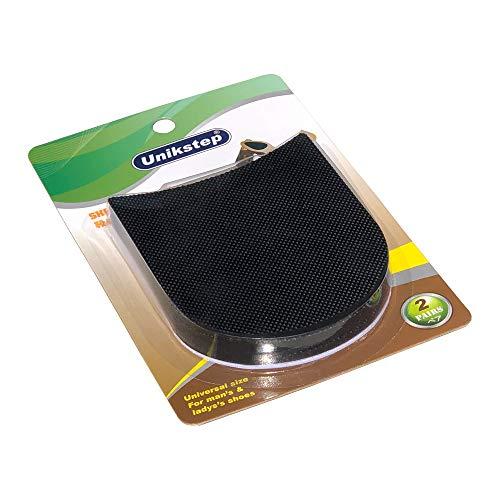 UNIKSTEP Unikstep 2 Pairs Shoe Heel Pads, Shoe Repair Rubber Heels, 3.5mm Thickness Anti Slip Cushion and Protector, Replacement Kit with Nails Sandpapers Self Adhesive Stickers