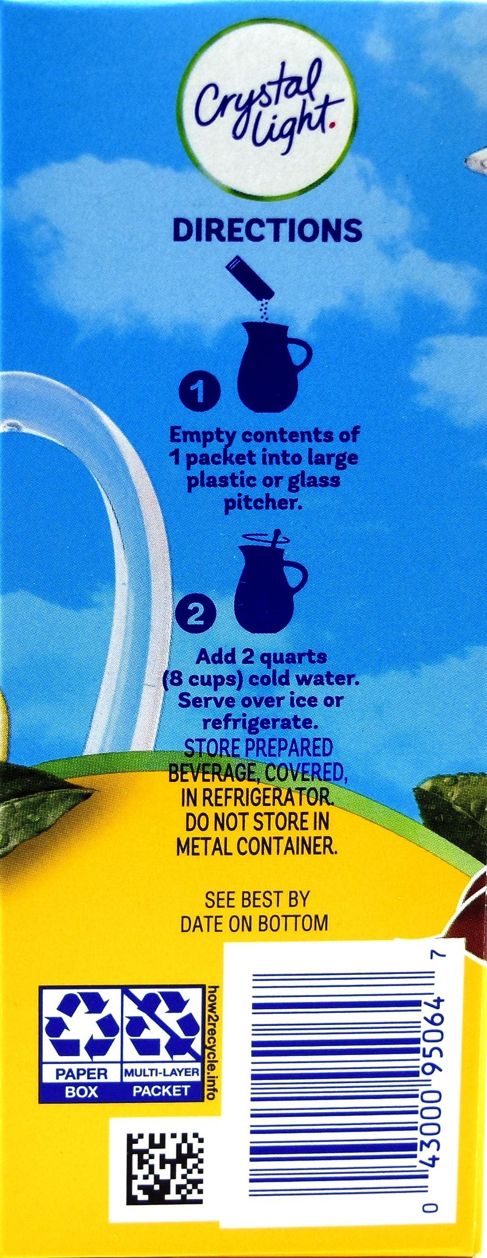 Crystal Light Crystal Light Lemon Iced Tea Drink Mix, 12-Quart Canister (Pack of 8)