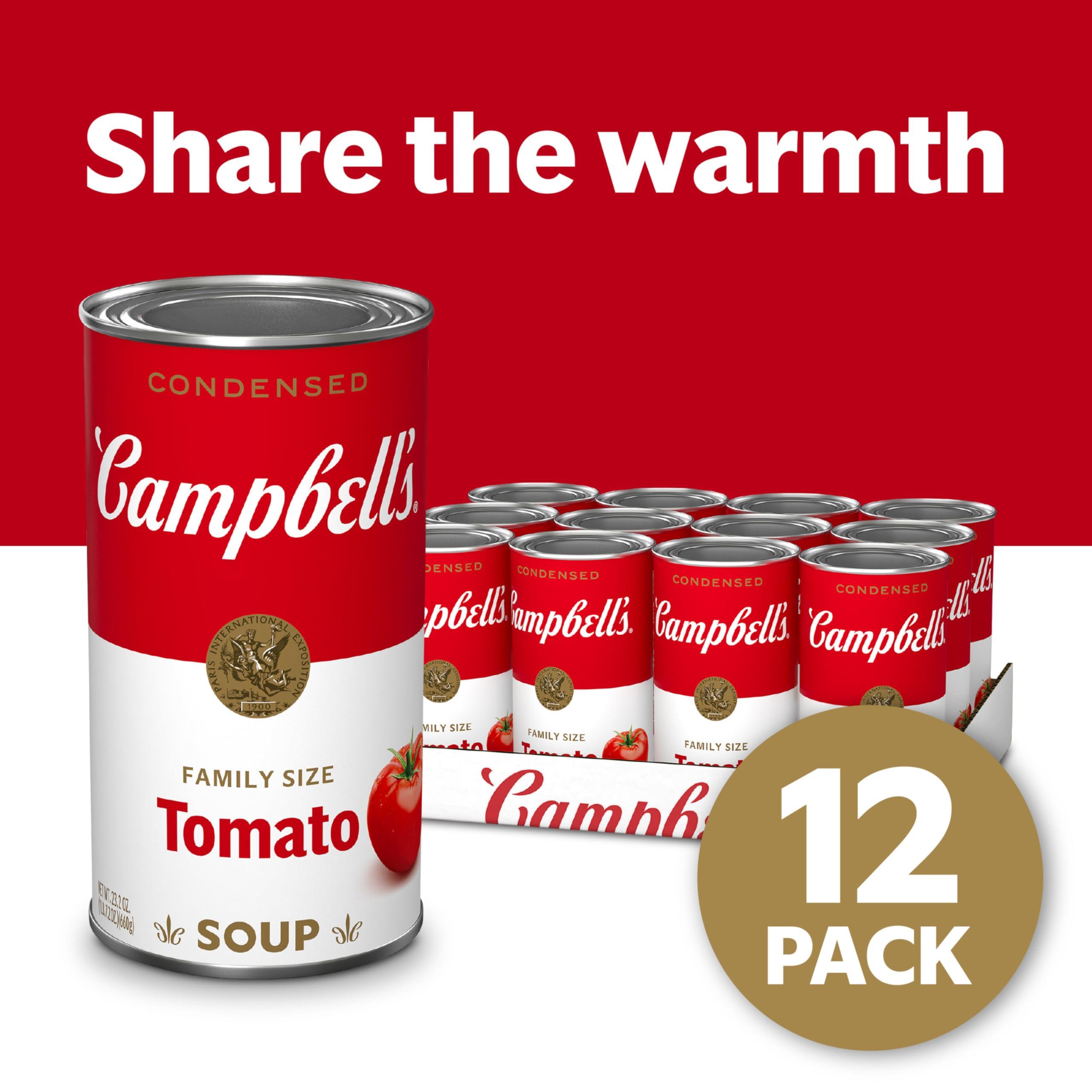 Campbell's Campbell's Condensed Tomato Soup, 23.2 Ounce Can (Pack of 12)