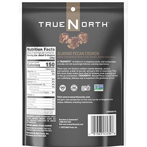 True North TrueNorth Nut Clusters, Almond Pecan Crunch, 5 Ounce