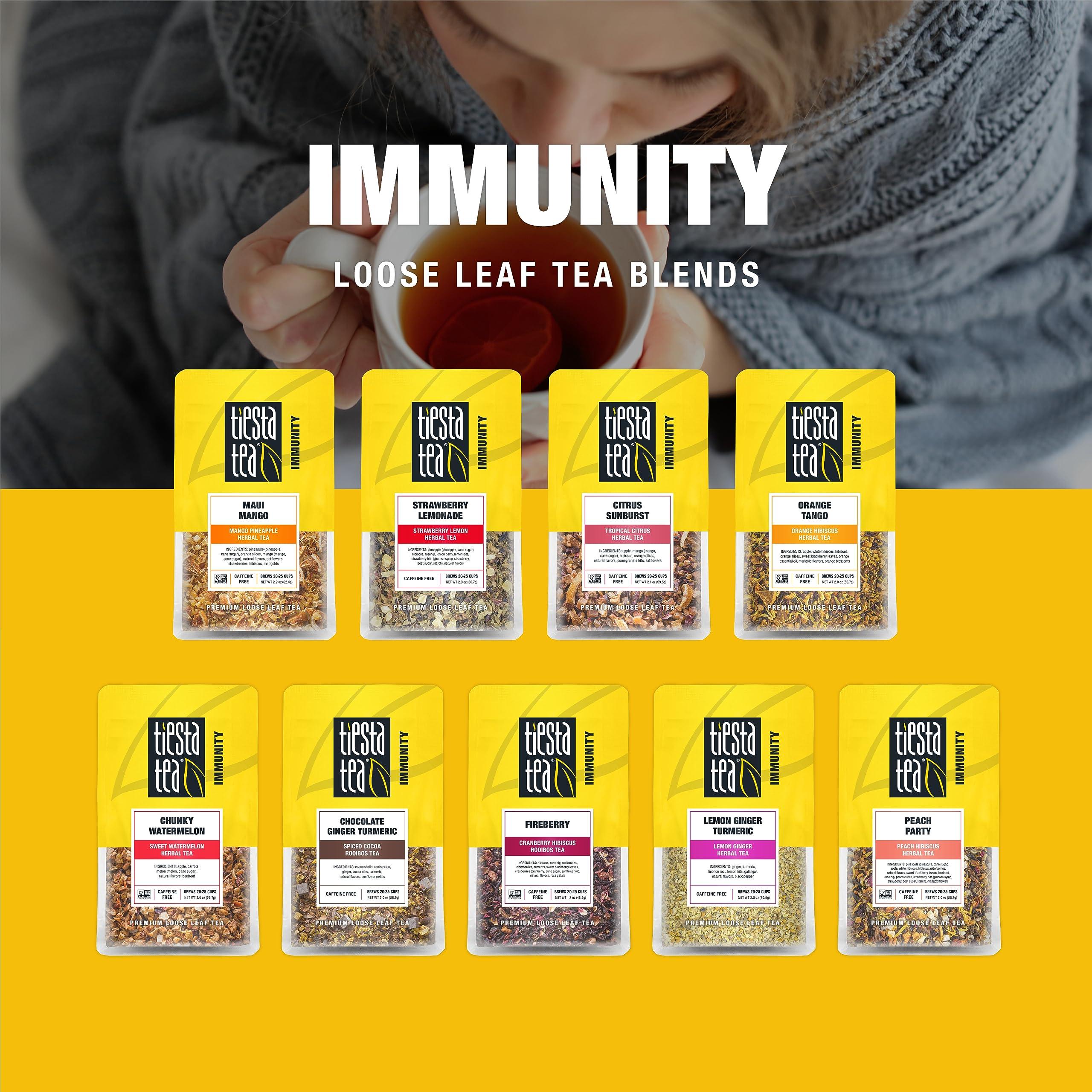 Tiesta Tea Tiesta Tea - Orange Tango | Orange Hibiscus Herbal Tea | Premium Loose Leaf Tea Blend | Non-Caffeinated Fruit Tea | Make Hot or Iced & Up to 25 Cups | Made w/Natural Ingredients, 2oz Resealable Pouch