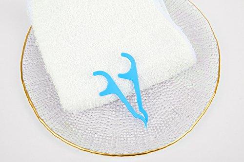 DentAdvance DentAdvance Original Dental Floss Picks - Easy Reach Back Teeth | Tooth Flossers |Blue, Unflavored, 70 ct, w/ Travel Case