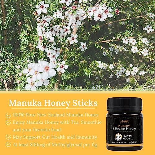 HI WELL PURE & NATURAL NEW ZEALAND Hi Well Premium Manuka Honey Certified Monofloral UMF 15+ MGO 515+ 250g