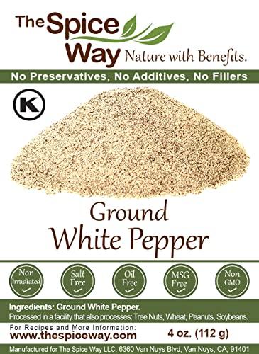The Spice Way The Spice Way Ground White Pepper - (4 oz) pure pepper powder