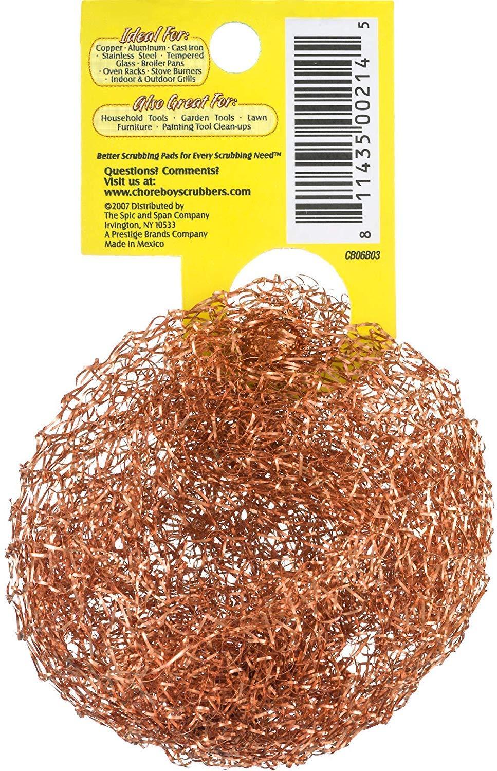 CHORE BOY Chore Boy Ultimate Copper Scrubber Scouring Pad, Pure Copper (10-Pack)