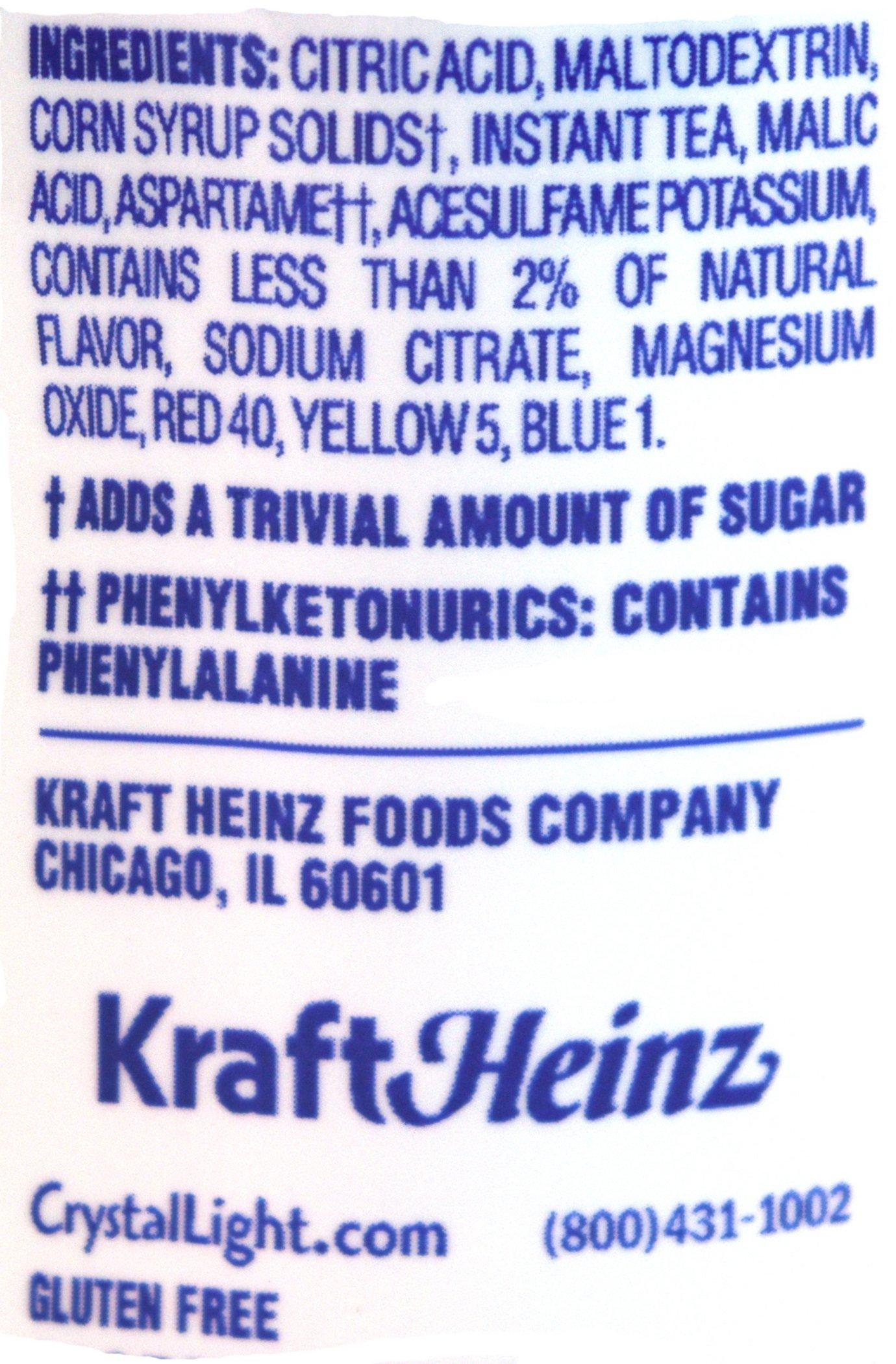 Crystal Light Crystal Light Raspberry Iced Tea Drink Mix, 12-Quart 1.6-Ounce Canister (Pack Of 7)