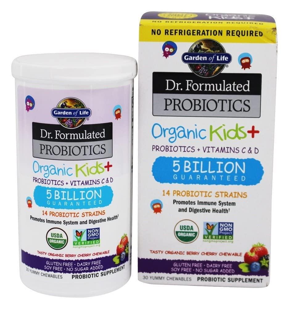 Garden of Life Garden of Life Kids Probiotics Gummies, Chewables - 3 Billion CFU, 5 Billion CFU, Sugar Free, Organic, Immune & Digestive Health