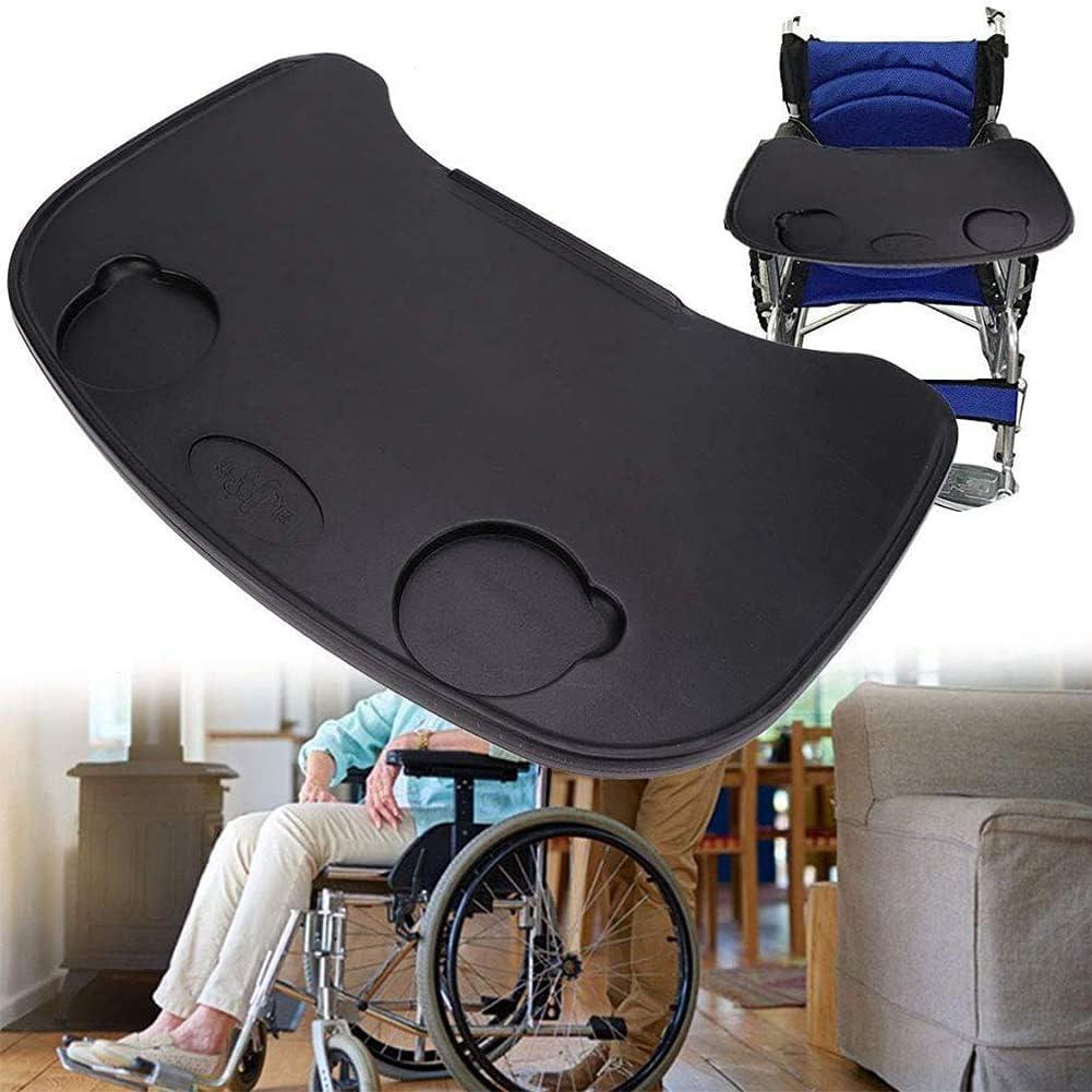 WWTSMYXGS Wheelchair Accessories Wheelchair Accessories,Wheelchair Tray, Wheelchair Tray Table Accessories Anti-Fall Plastic Thickening, Wheelchair Lap Universal Trays Desk Fit for Manual Powered or Elec