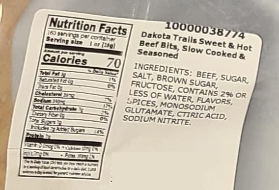 Dakota Trails Dakota Trails Kippered Beef Jerky \"Sweet & Hot\" Flavor Large Bulk Bag, 10 Pounds