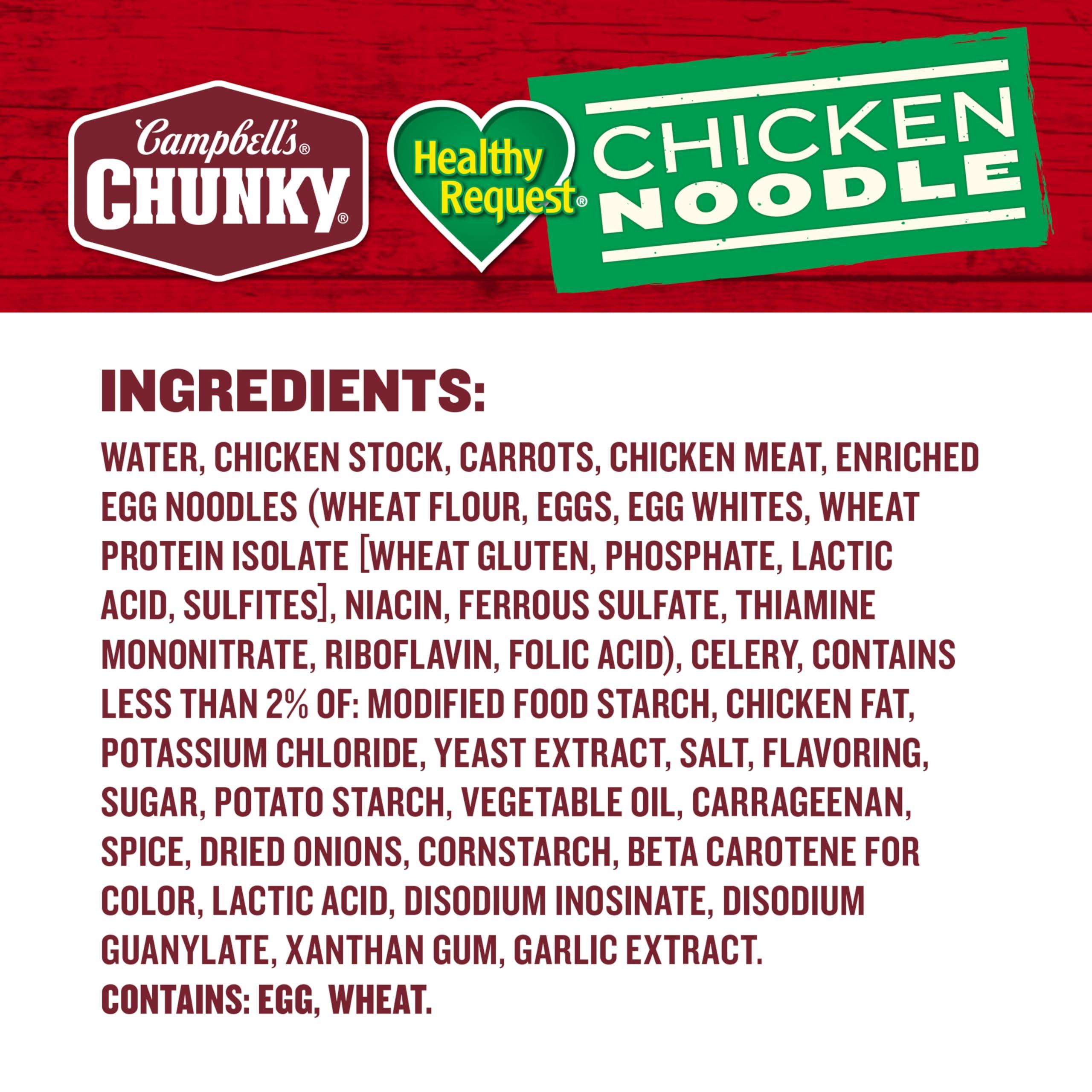 Campbell's Campbells Chunky Soup, Healthy Request Chicken Noodle Soup,16.1 Oz Can