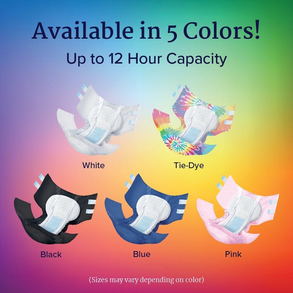 NorthShore NorthShore MegaMax Adult Overnight Diapers, 12-Hour Tab-Style, X-Large, 10 Count Bag, White, 50-60 inches, Unisex Incontinence Underwear