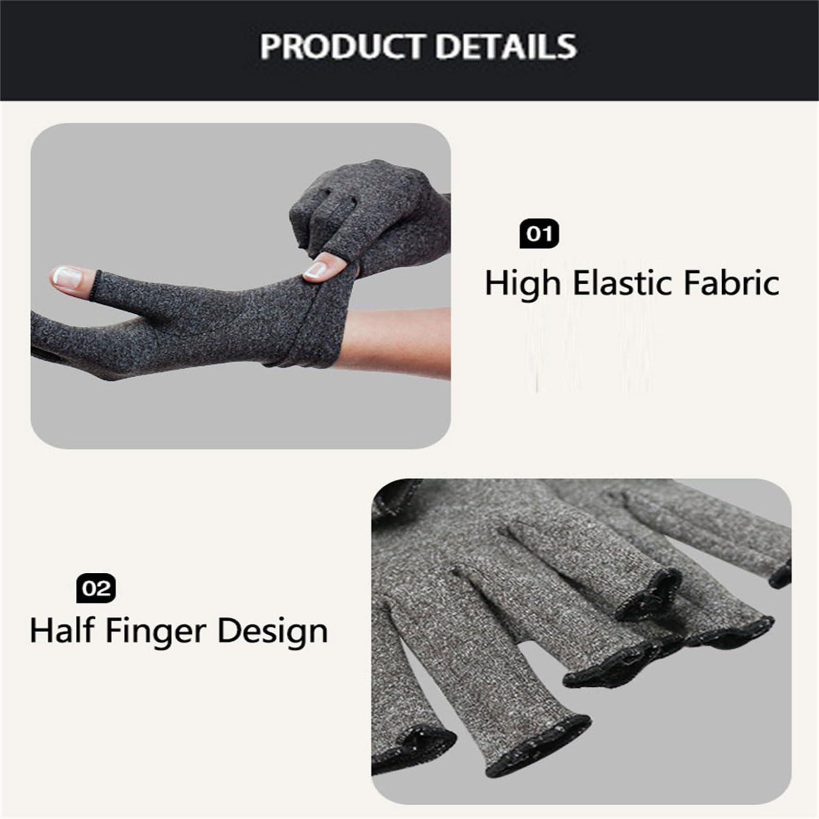 Sam Diary One Compress Bamboo Arthritis Gloves, Onecompress Bamboo Arthritis Gloves, One Compress Bamboo Gloves for Men and Women (Skin, M)