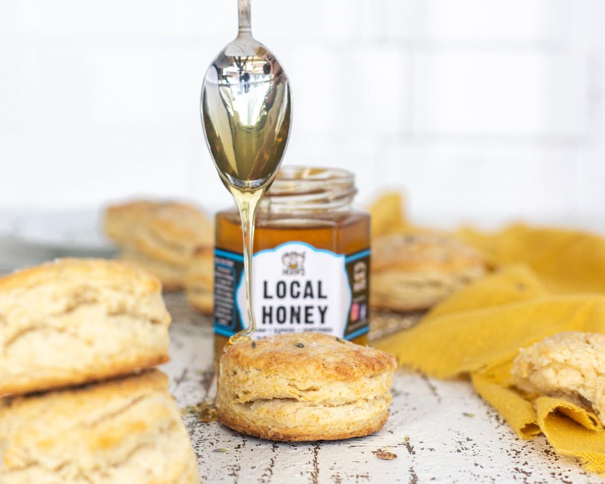 Heaven\'s Honey Local Raw Honey 9 OZ, 100% Pure, Fresh, Natural Honey from Local Beekeepers, Local Bee pollen honey, Hive honey, Unprocessed & Unfiltered