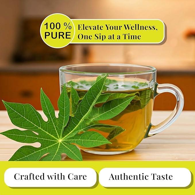 Akshit Akshit Dried Papaya Leaves, 13oz, Papaya Leaf Tea, Hojas De Papaya Secas, Natural Dried Leaves Tea, Perfect For Leaf Extract, Caffeine-Free, Non GMO