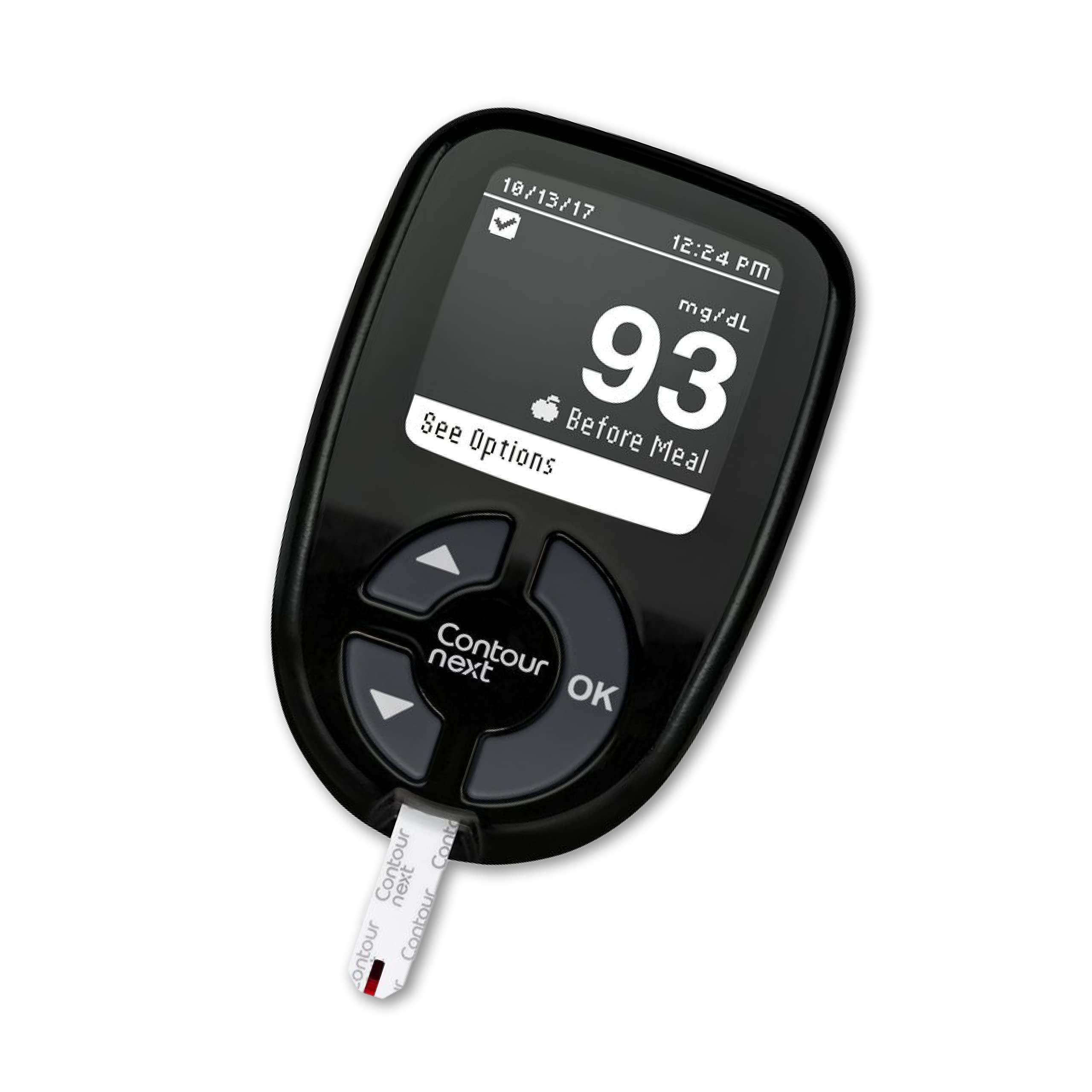 AmazonUs/0YMPS Ascensia CONTOUR NEXT Blood Glucose Monitoring System All-in-One Kit for Diabetes with Glucose Monitor and 20 Test Strips For Blood Sugar & Glucose Testing