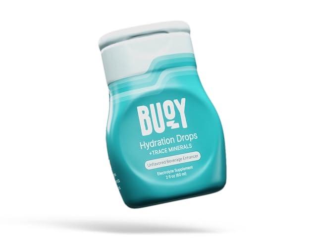 Buoy Buoy Electrolyte Drops | No Sugar, No Sweeteners | Trace Minerals, Vitamins & Antioxidants | Purposefully Unflavored | Perfect for Any Drink | Daily Hydration Supplement (1, Unflavored)