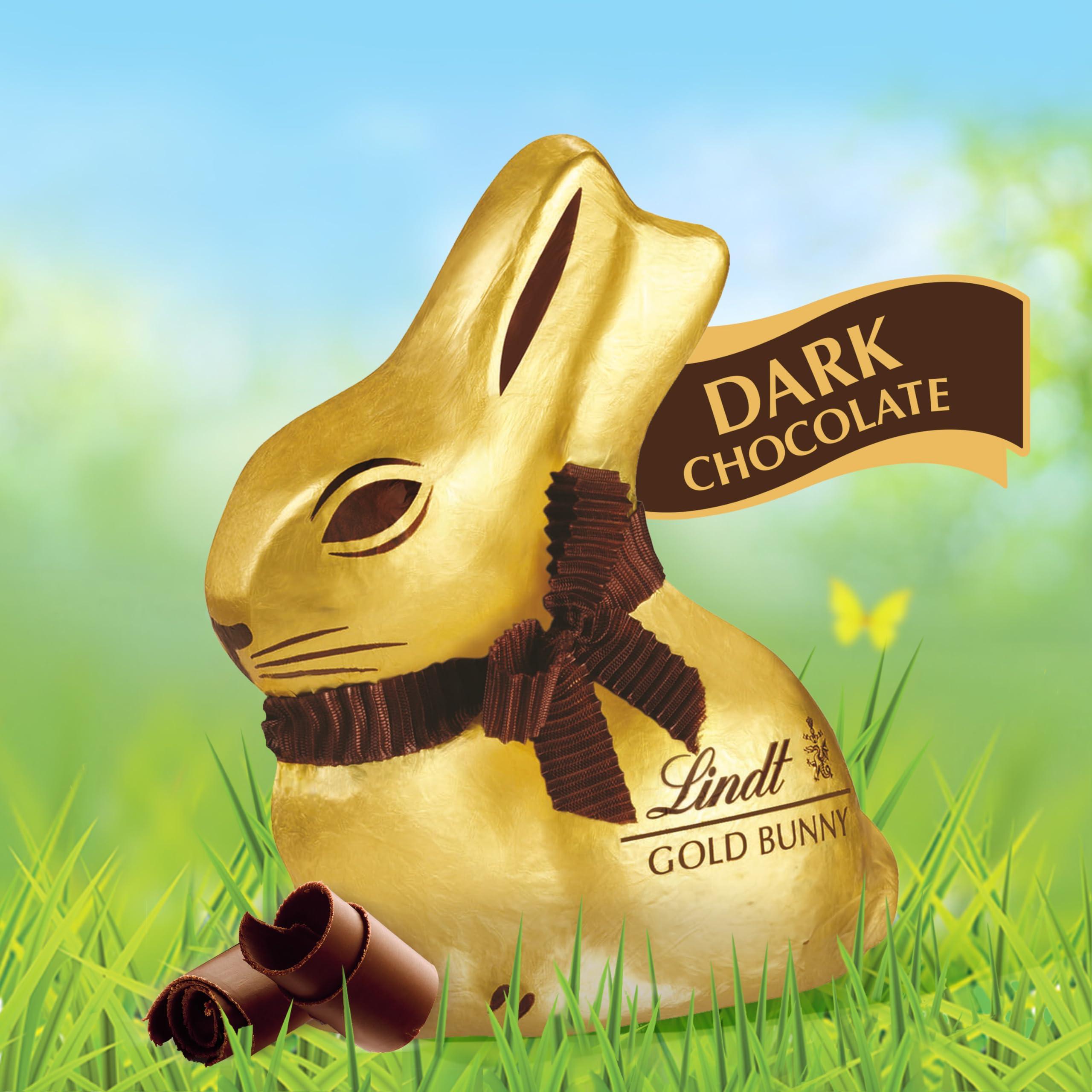 Lindt Lindt GOLD BUNNY Dark Chocolate, Hollow Dark Chocolate Candy Bunny, 3.5 oz.