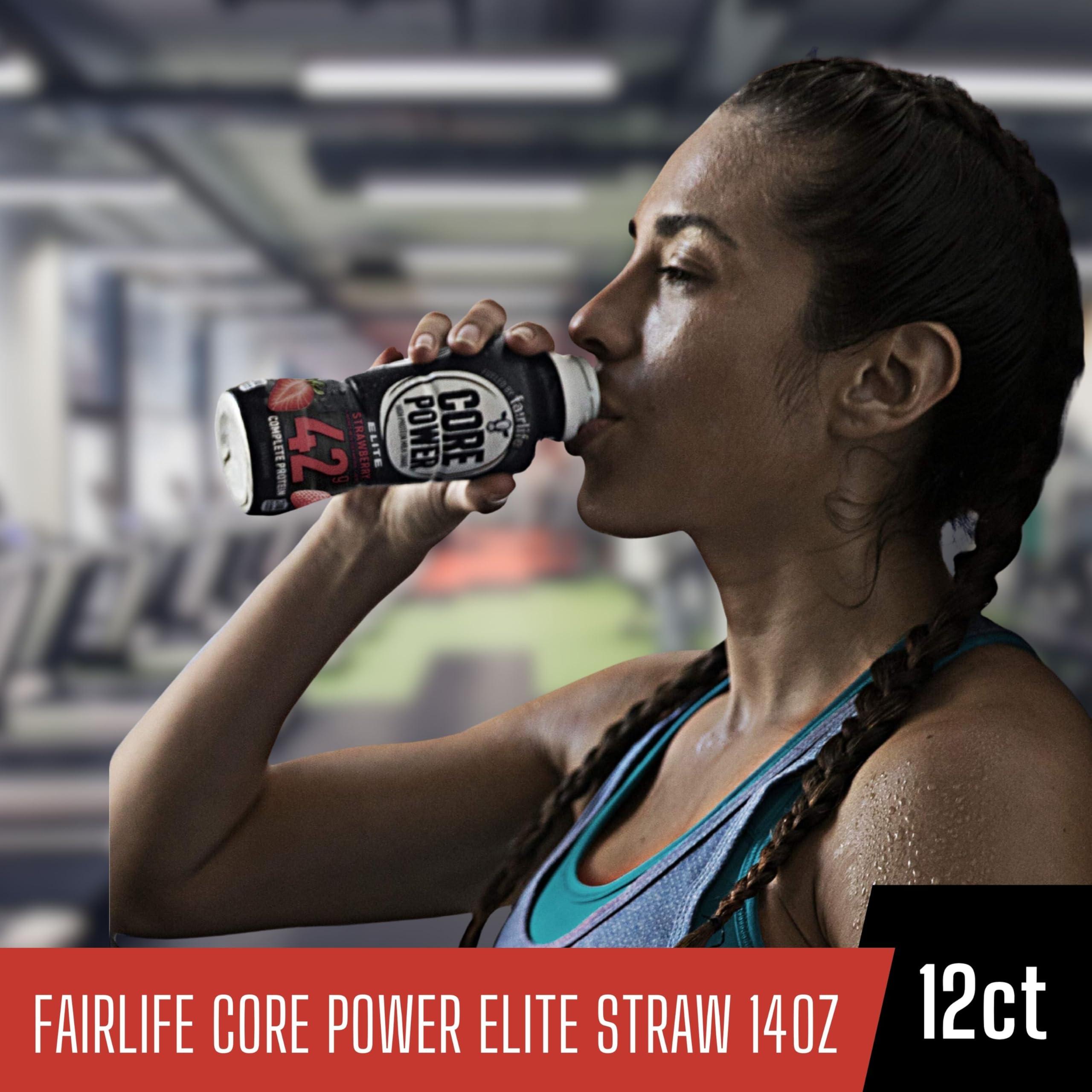 Worldwide Nutrition Worldwide Nutrition Bundle: Fairlife Core Power Elite 42g High Protein Milk Shake - Kosher, Strawberry Protein Shake for Workout Recovery - 14 Fl Oz (Pack of 12) & Multi-Purpose Key Chain