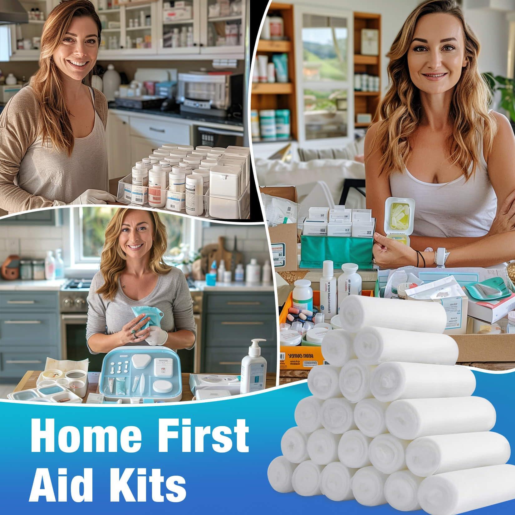 MAQIHAN MAQIHAN Gauze Bandage Rolls - 20PACK Gauze Rolls Gauze Bandage Wrap Gauze Wrap Rolled Gauze First Aid Wrap Wound Care Kit Individually Wrapped