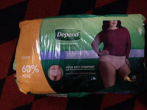 Depend Depend for Women Underwear Maximum, Large, 28 ct Value Pk