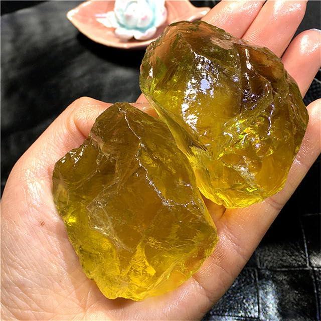 Generic Wholesale Natural Uncut Gemstones raw Crystal Healing Yellow Clear Quartz Citrine Rough Stone for Home Decoration (1000g)