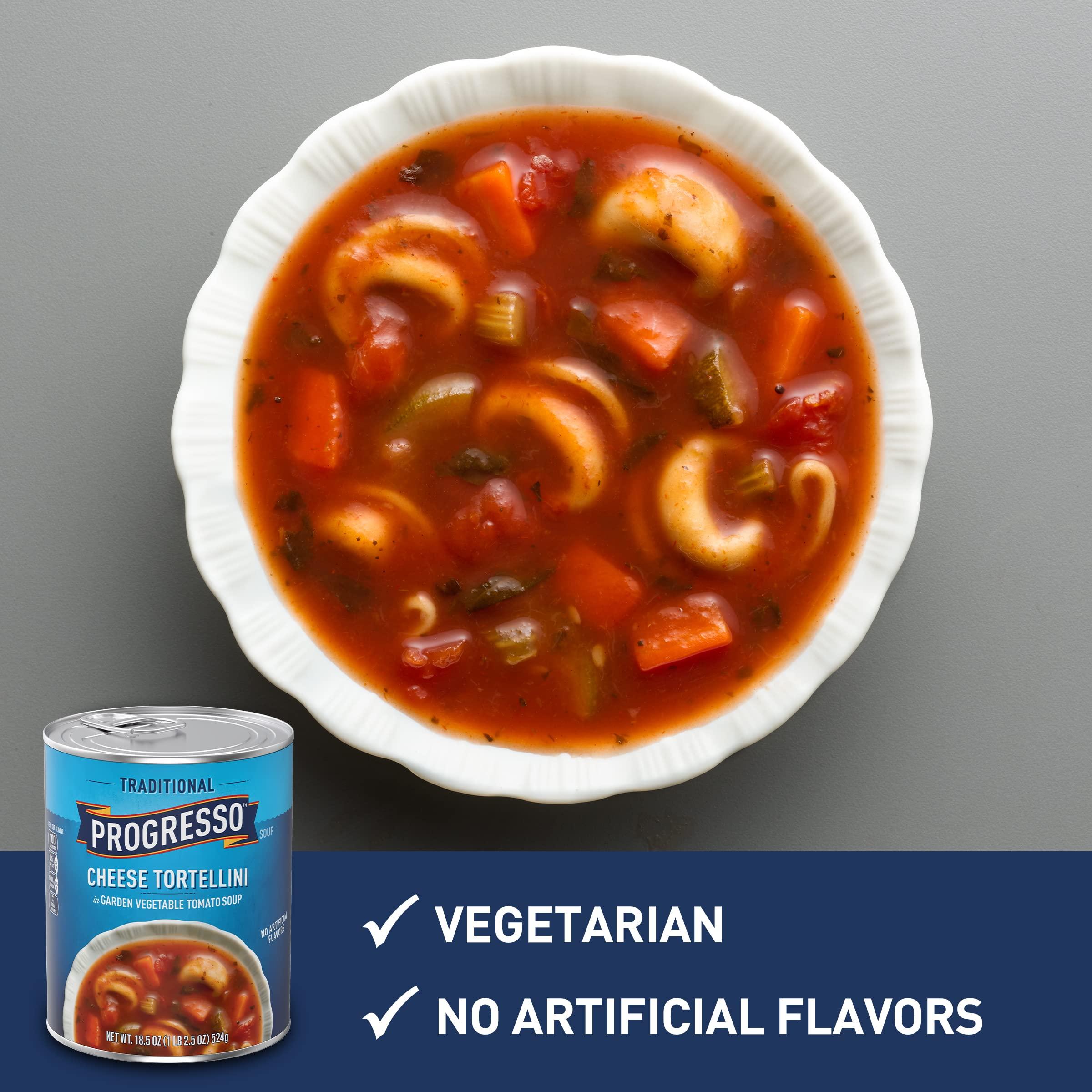 Progresso Progresso Traditional Chicken Tortellini in Garden Vegetable Tomato Soup 18.5 oz (Pack of 12)