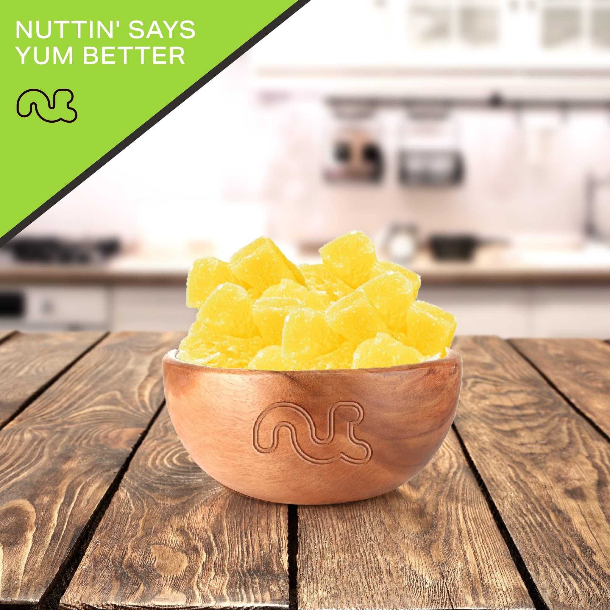 Nut Cravings NUT CRAVINGS Dry Fruits - Sun Dried Pineapple Chunks, with Sugar Added (16oz - 1 LB) Packed Fresh in Resealable Bag - Sweet Snack, Healthy Food, Naturally Grown, Vegan, Kosher Certified