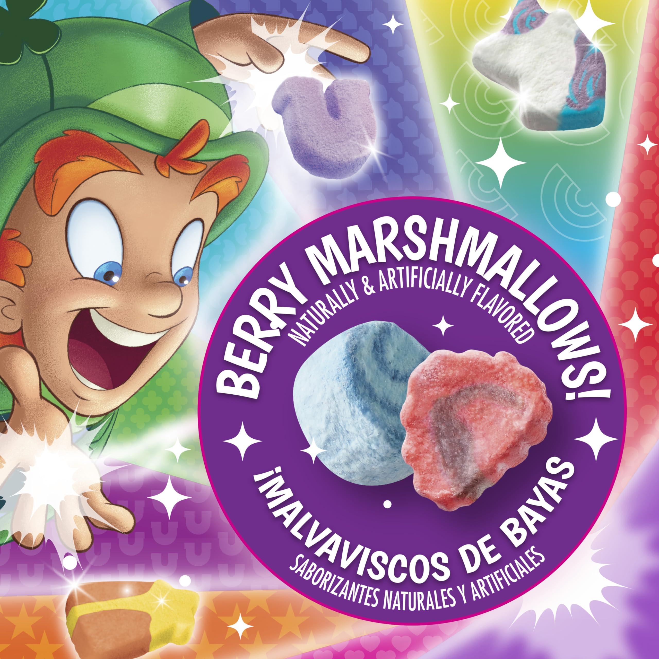 Lucky Charms Lucky Charms Berry Swirl Breakfast Cereal with Marshmallows, Kids Breakfast Cereal, Made with Whole Grain, 10.9 oz (Pack of 2)