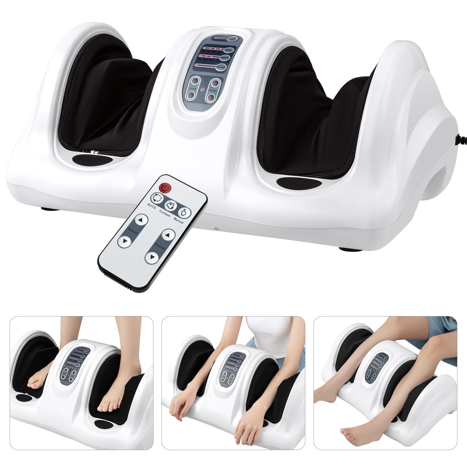 ARLIME ARLIME Foot Massager Machine w/Remote, 4 Modes Shiatsu Foot Massager for Pain Relief, Blood Circulation, Calf and Foot Massager Deep Kneading for Calf Leg Ankle