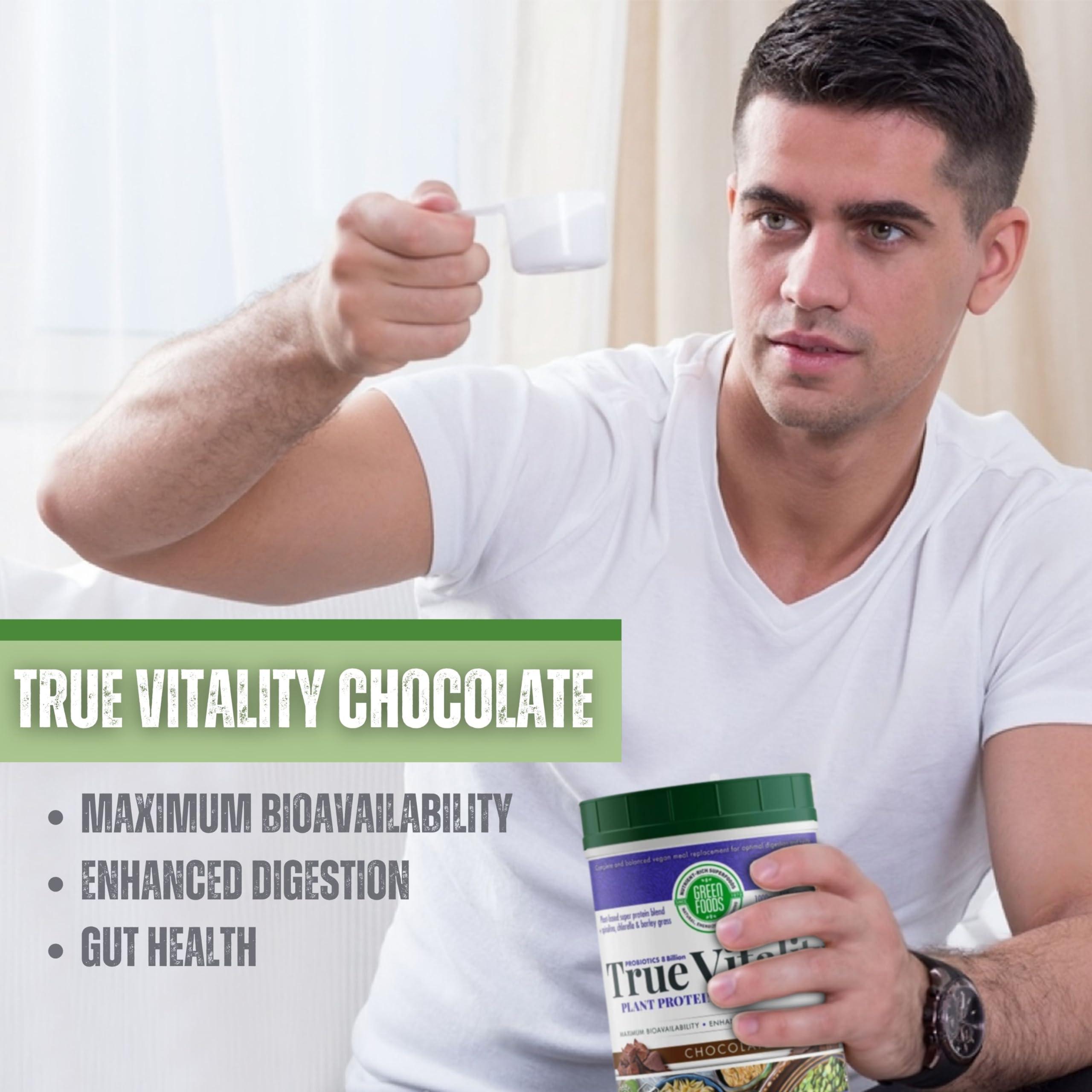 Worldwide Nutrition Worldwide Nutrition Bundle,2 Items: Green Foods True Vitality Pure Nourish Shakes - Vegan Meal Replacement Protein Shake Powder with DHA for Gut Health - 25.2oz Chocolate and Multi-Purpose Key Chain