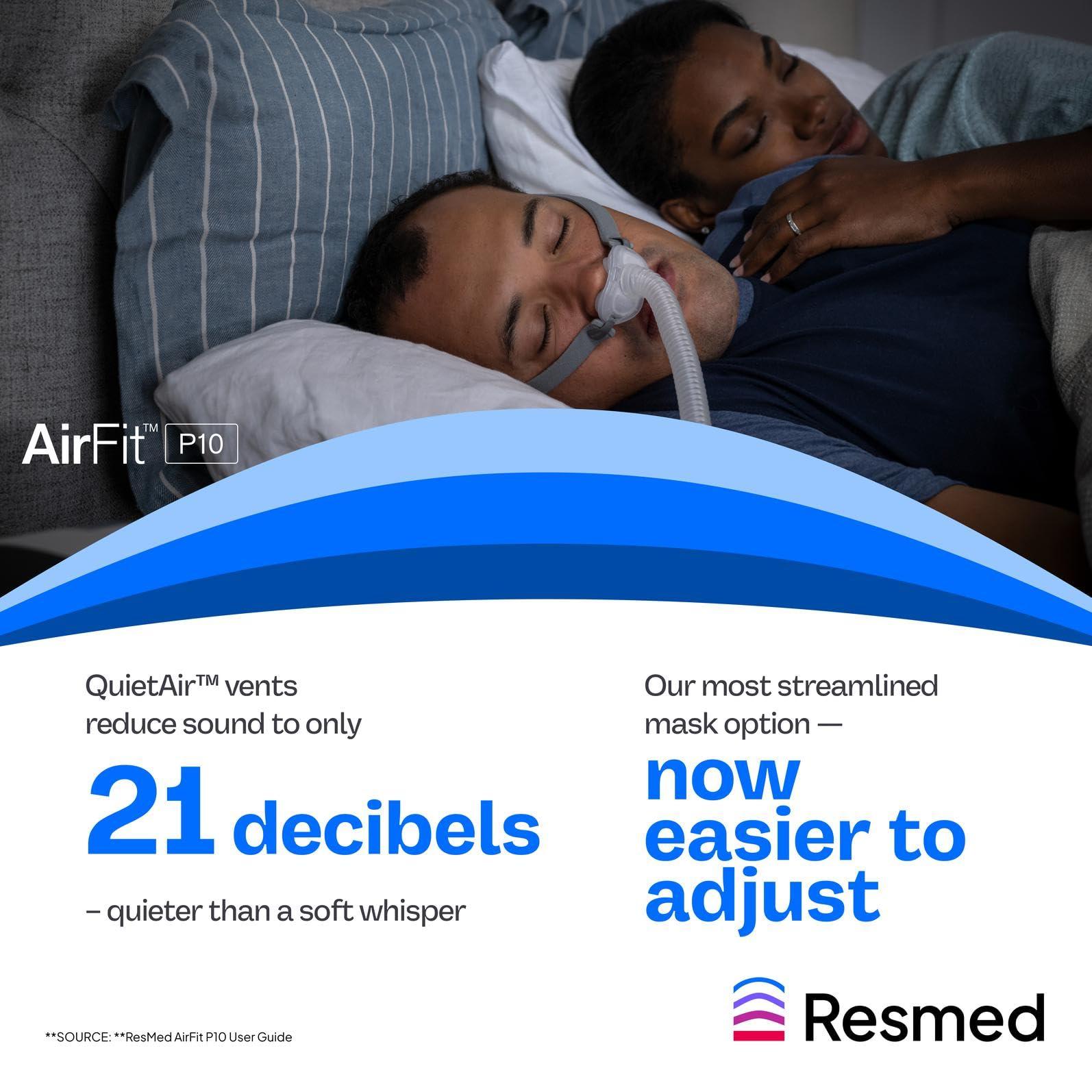ResMed ResMed P10 Nasal Pillow Cushion - Replacement Silicone CPAP Mask Cushion - Frame System & Headgear Not Included - Premium CPAP Accessory - X-Small