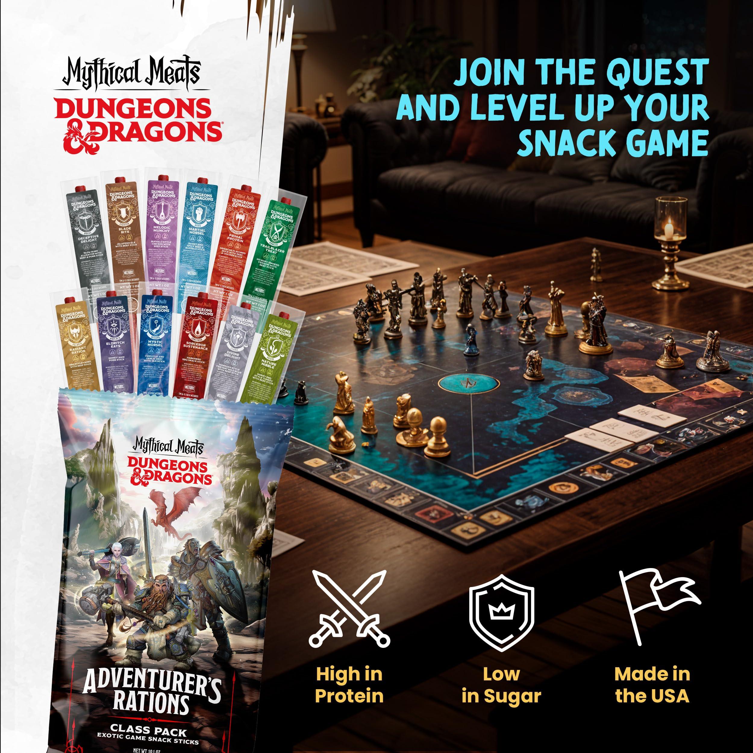 Mythical Meats Mythical Meats Dungeons & Dragons Jerky Stick Variety Pack - 12 Jerky Sticks - MSG Free