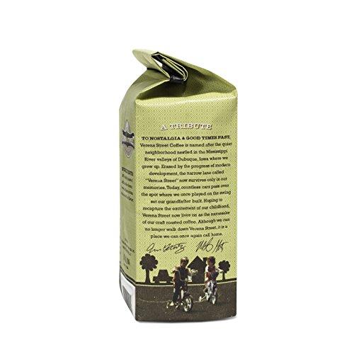 Verena Street Verena Street 12 Ounce Whole Bean Coffee, Light Medium Roast, Lock & Dam 11, Rainforest Alliance Certified Arabica Coffee
