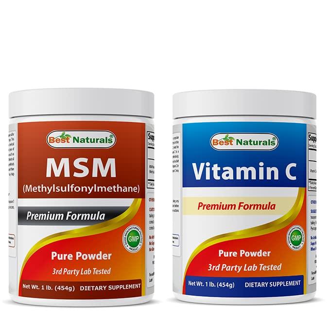 Best Naturals Best Naturals MSM Powder & Vitamin C Powder