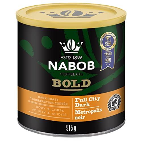 NABOB NABOB Full City Dark Ground Coffee, 915g/32.27 Ounces Pack of 6 {Imported from Canada}