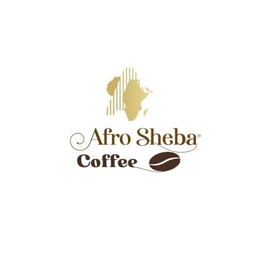 Afro Sheba Coffee Afro Sheba Coffee - Whole Bean Medium Roast Coffee - Full Body - Ethiopian Single Origin - Ground - Low Acid - Washed & Natural - 1 lb (16 oz) (Yirgacheffe)