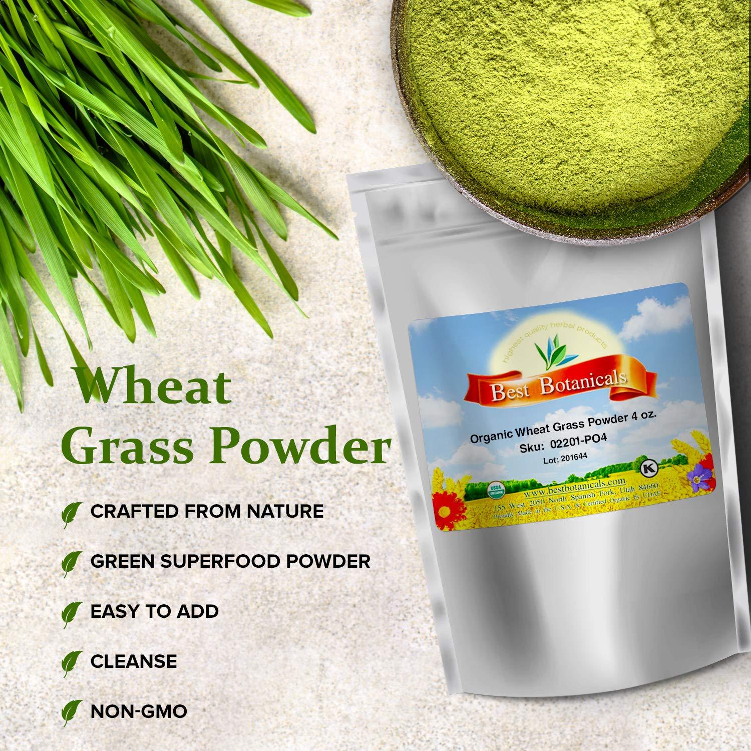 Best Botanicals Best Botanicals Wheat Grass Powder 4 oz. (Organic)