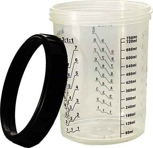 3P Products 3P Products Full Box Disposable Paint Cups - 50 Lids, 50 Liners, 25 Plugs 1 Hard Cup. (Compare to 3M PPS 16024) (27 oz - 190 Micron Filters)