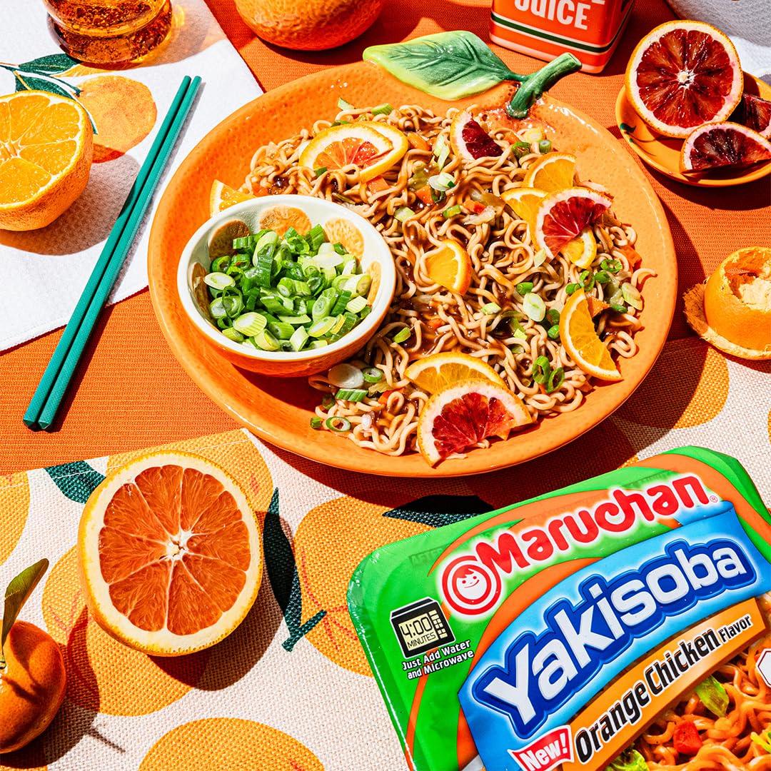 Maruchan Maruchan Yakisoba Orange Chicken, Japanese Instant Ramen Noodles, 4.23 Oz, 8 Count