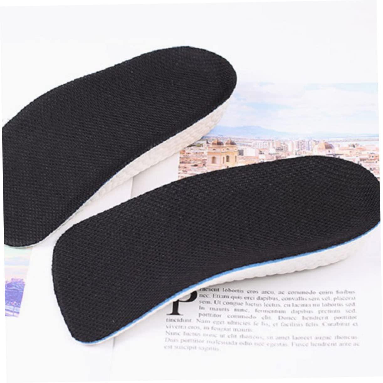 SOIMISS SOIMISS 2 Pairs Insole Heels for Men Heel Pads for Men Heel Lifts for Men Mens Shoe Inserts Shoe Height Pads Heel Lifts for Shoes Foot Protection Pad Increase Lifting Socks Heel Cushion Black,Grey
